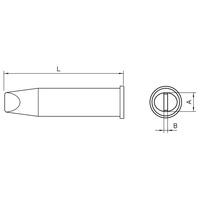 weller t0054480599 xht f wxp 200 wp 200 soldering tip 93 x 20 