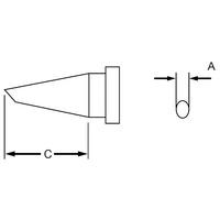 weller t0054447899 lt dd 45 solder tip sloped tip 40 x 200mm