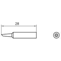 weller t0054488799 xnt f 45 solder tip sloped 12mm