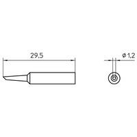 Weller T0054485599 XNT 4 Solder Tip Sloped 1.2mm