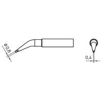 weller t0054487399 xnt hx 45 solder tip chisel 08 x 04mm