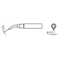 Weller T0054487499 XNT 4X 45° Solder Tip Chisel 1.2 x 0.4mm