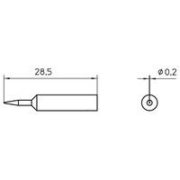 weller t0054485299 xnt 1s solder tip round 02mm