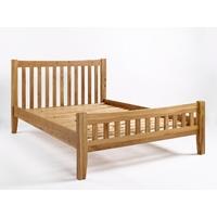 westbury reclaimed oak double bed