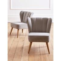 westbury velvet chair light grey