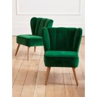 Westbury Velvet Chair - Forest Green