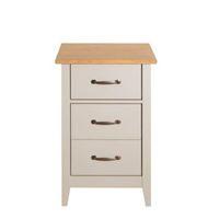 Westwick Oak Effect 3 Drawer Bedside Chest (H)650mm (W)440mm