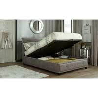 Wesley King Fabric Bed Steel