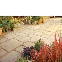 Weathered Limestone Old Town Paving Slab (L)300 (W)300mm Pack of 48