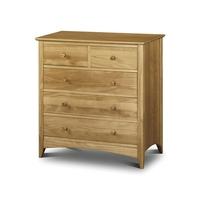 welland pine 2 over 3 drawer chest