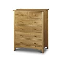 welland pine 2 over 4 drawer chest