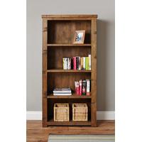 Wellbrook Rough Sawn Oak Large Bookcase