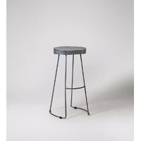 Welles Bar stool in Cool steel