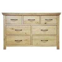 Weardale Oak Chest - 3 over 4 Drawer