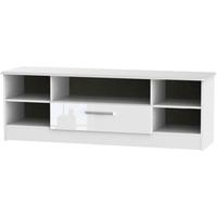 Welcome Living Room Furniture High Gloss White TV Unit - Wide Open