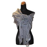 wedding wraps shawls shawls terylene black white champagne sky blue ru ...