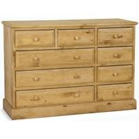 welland pine large chest of drawer 9 drawer