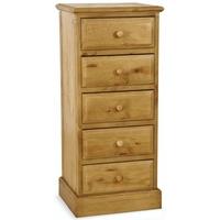 welland pine chest of drawer 5 drawer wellington