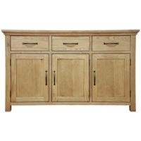 weardale oak sideboard 3 door