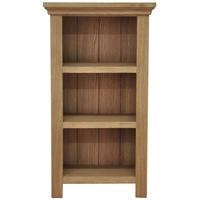 weardale oak bookcase small narrow