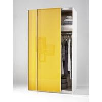 Welle Mobel 5 Plus Slider Level 2 Sliding Wardrobe - Broom Yellow High Gloss