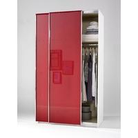 Welle Mobel 5 Plus Slider Level 2 Sliding Wardrobe - Ruby Red High Gloss