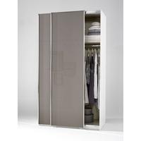 Welle Mobel 5 Plus Slider Level 2 Sliding Wardrobe - Lava Grey High Gloss