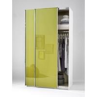 Welle Mobel 5 Plus Slider Level 2 Sliding Wardrobe - Olive High Gloss