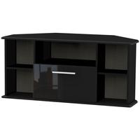 Welcome Living Room Furniture High Gloss Black TV Unit - Corner