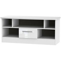 Welcome Living Room Furniture High Gloss White TV Unit - Open