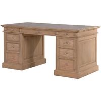 Weathered Villeneuve Oak Small Partners Desk