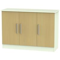 Welcome Living Room Furniture Elm and Vanilla Sideboard - 3 Door