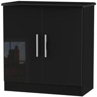 Welcome Living Room Furniture High Gloss Black Hall Unit - 2 Door