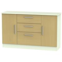 welcome living room furniture elm and vanilla sideboard 2 door 3 drawe ...