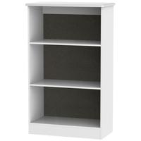 Welcome Living Room Furniture High Gloss White Bookcase - 2 Shelves