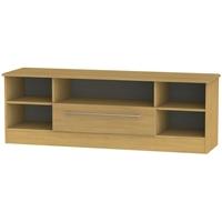 Welcome Living Room Furniture Modern Oak TV Unit - Wide Open