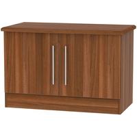 welcome living room furniture noche walnut low unit 2 door