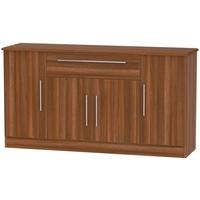 welcome living room furniture noche walnut sideboard wide 4 door 1 dra ...