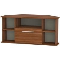 welcome living room furniture noche walnut tv unit corner