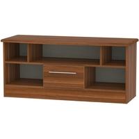 Welcome Living Room Furniture Noche Walnut TV Unit - Open