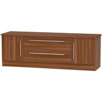 welcome living room furniture noche walnut tv unit wide 2 door 2 drawe ...