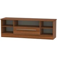 welcome living room furniture noche walnut tv unit wide open