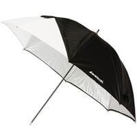 Westcott 43inch White Satin Collapsible Umbrella with Removable Black Cover