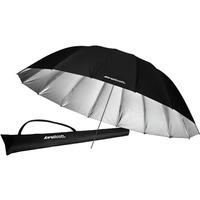 westcott 220cm 7ft parabolic umbrella silverblack