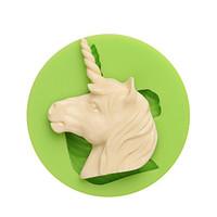Western Myths and Legends Unicorn Shape Silicone Molds for Candy Chocolate and Cookie Color Random