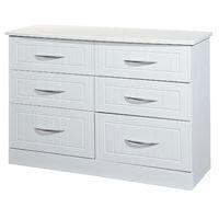 welcome furniture san francisco bay 6 drawer midi chest