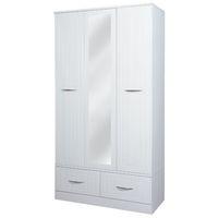 Welcome Furniture San Francisco Bay Triple Box Wardrobe with Mirror