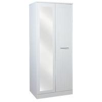 Welcome Furniture San Francisco Bay Double Plain Wardrobe with Mirror
