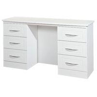 welcome furniture san francisco bay 6 drawer dressing table cream