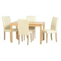 Wexford 4 Seater Dining Set Cream